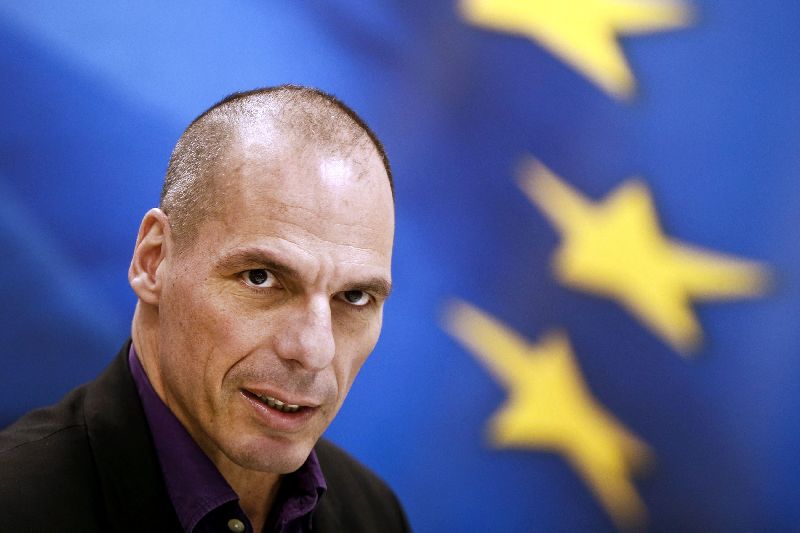 Greek Finance Minister Yanis Varoufakis speaks at a news conference to present the ministryu00e2u20acu2122s new general secretaries at the ministry building in Athens March 4, 2015. REUTERS/Alkis Konstantinidis