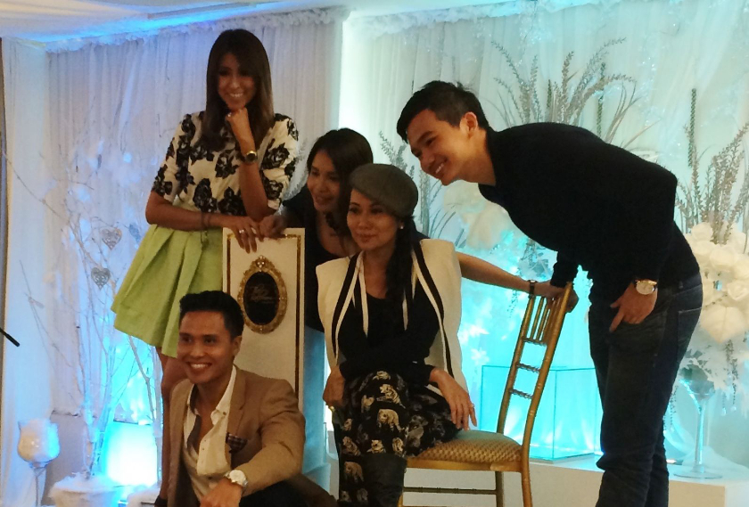 The nominees of Singapore's Pesta Perdana take a bow (and a seat) at the press conference. u00e2u20acu201d TODAY pic