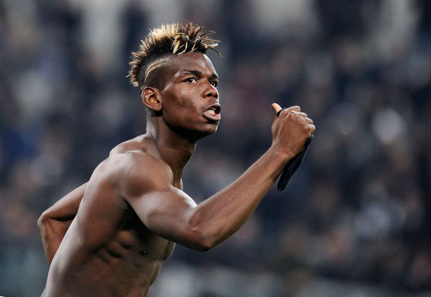Juventus' Paul Lamine Pogba celebrates their win against Sassuolo at the end of their Italian Serie A match at Juventus Stadium in Turin, March 9, 2015. u00e2u20acu201d Reuters pic