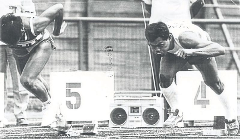 Rabuan taking off during a race.  u00e2u20acu2022 Malay Mail pic