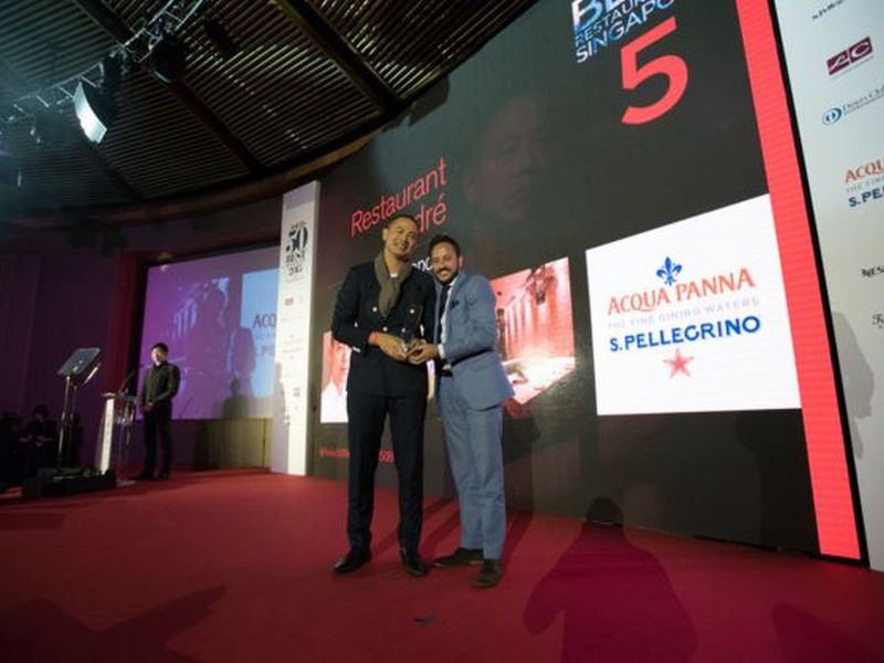 The S.Pellegrino Best Restaurant in Singapore is once again Restaurant Andre. u00e2u20acu2022 Today pic