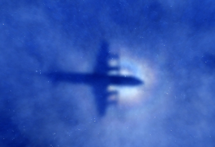 The shadow of a Royal New Zealand Air Force P3 Orion maritime search aircraft can be seen on low-level clouds as it flies over the southern Indian Ocean looking for missing Malaysian Airlines flight MH370 in this March 31, 2014 file photo.u00c2u00a0u00e2u20acu201d Reuters pi