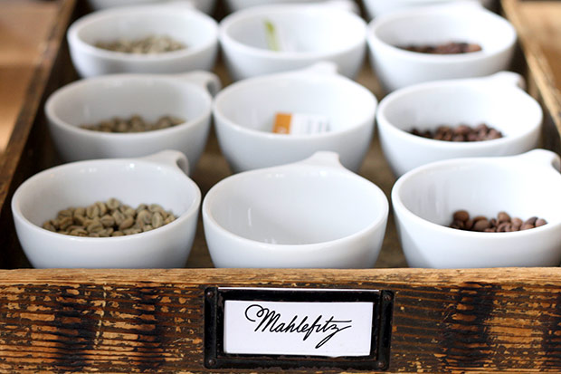 Single Origin Snobs would happily geek out on the different types of coffee beans available at Mahlefitz in Munich.