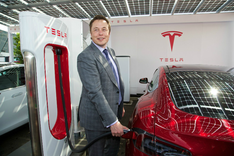 Teslau00e2u20acu2122s CEO Elon Musk claims he has a solution to u00e2u20acu02dcrange anxietyu00e2u20acu2122. u00e2u20acu201d AFP Relaxnews pic