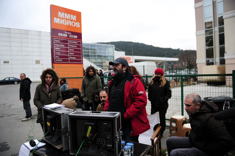 TV series crews work in Istanbul on March 9, 2015.  u00e2u20acu201d AFP pic