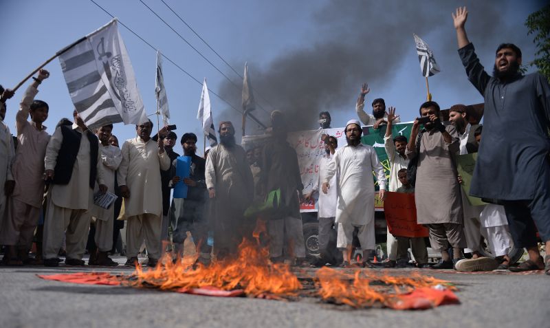 Hundreds of protesters burn Indian flag in Pakistani Kashmir | Malay Mail