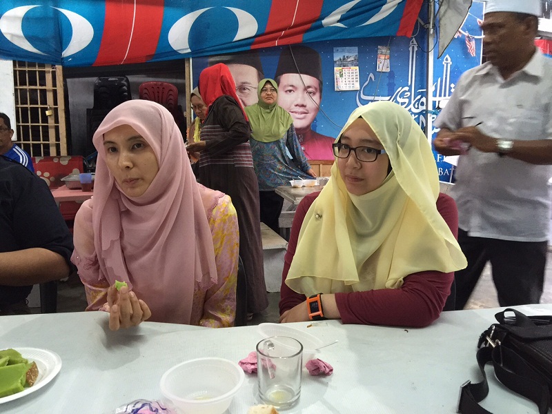 Nurul Izzah said party has already decided on candidate for Permatang Pauh. With her is Nurul Iman Anwar (right) after meeting with grassroots members in Kampung Pertama here. u00e2u20acu201d Picture by Opalyn Mok