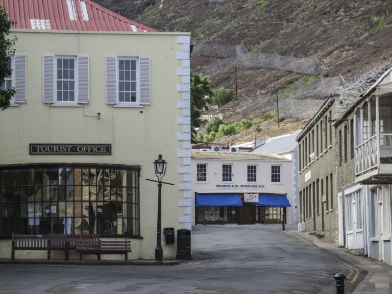 A street in the centre of Jamestown, the capital of the South Atlantic island of Saint Helena. u00e2u20acu201d AFP pic