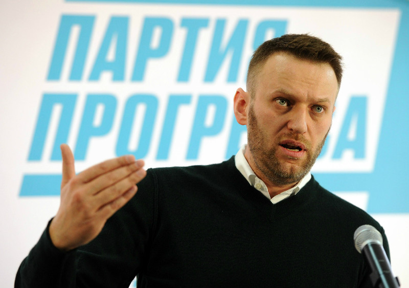 Russian opposition leader Alexey Navalny speaks on February 1, 2015 during a convention of his party, the Party of Progress, in Moscow. u00e2u20acu201d AFP pic