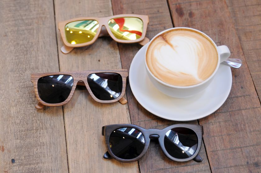 Bamboo and wooden frame sunglasses under The Sea Is Our Playground range at Spark Optics. — Picture by K.E.Ooi