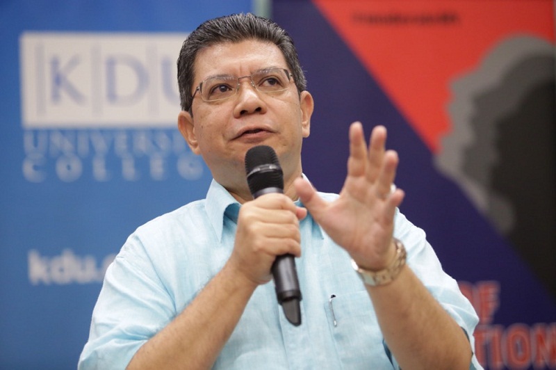 CEO of Global Movement of Moderates, Datuk Saifuddin Abdullah, speaks at the u00e2u20acu02dcVoices of Moderationu00e2u20acu2122 forum at KDU University college in Shah Alam, April 2, 2015. u00e2u20acu201d Picture by Choo Choi May