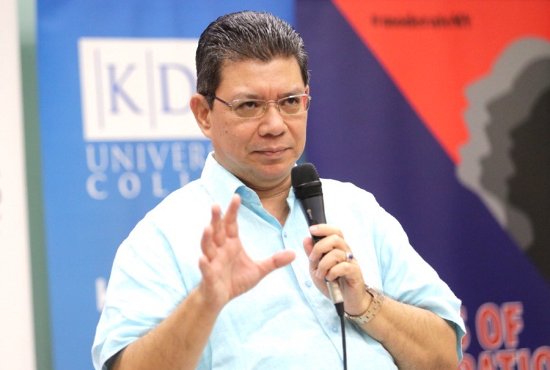 CEO of Global Movement of Moderates, Datuk Saifuddin Abdullah, speaks at the u00e2u20acu02dcVoices of Moderationu00e2u20acu2122 forum at KDU University college in Shah Alam, April 2, 2015. u00e2u20acu201d Picture by Choo Choi May