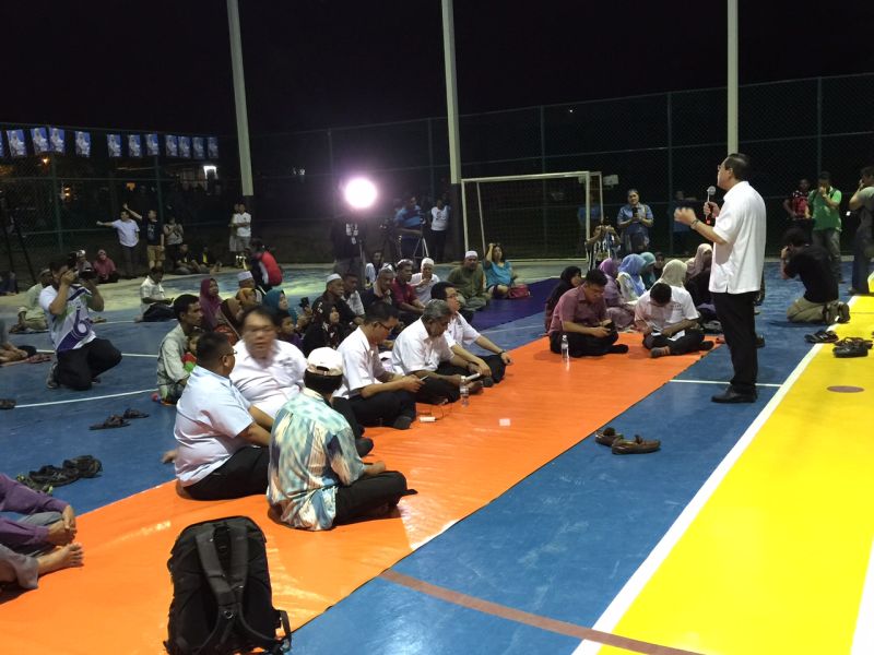 Pakatan Rakyat ceramah at Taman Guar Perahu last night. u00e2u20acu2022 Picture by K. E. Ooi