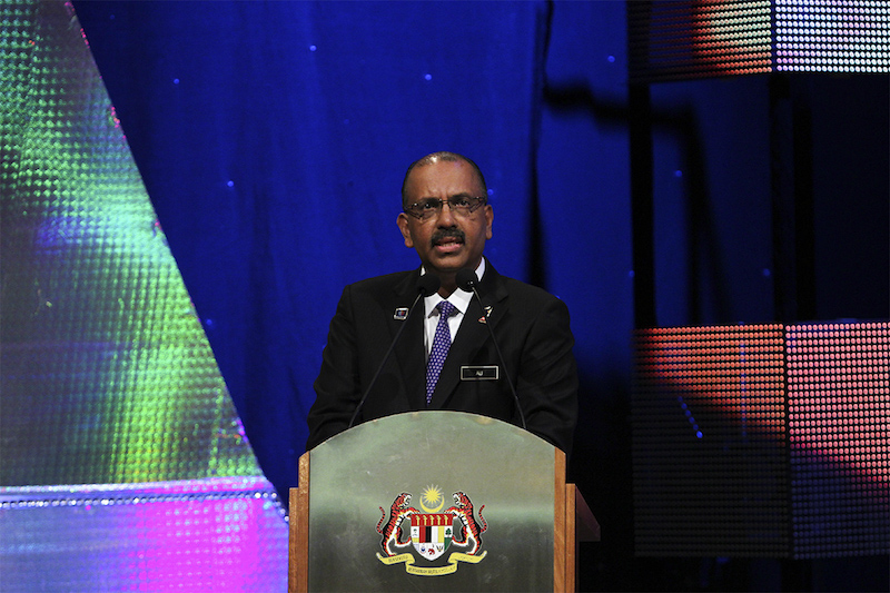 Chief Secretary to the Government Tan Seri Ali Hamsa speaks during 2014 Auditor-Generalu00e2u20acu2122s Report Series 1 at Angkasapuri in Kuala Lumpur April 7, 2015. u00e2u20acu201d Picture by Yusof Mat Isa