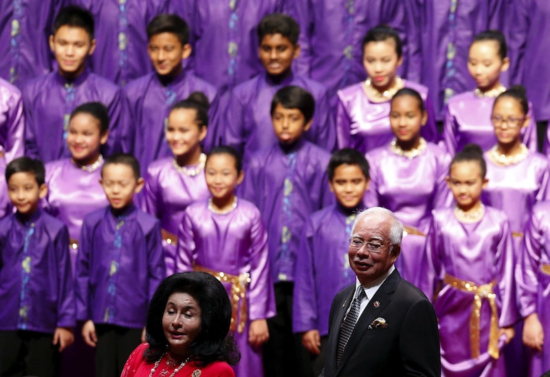 Malaysia's Prime Minister Datuk Seri Najib Razak and wife Datin Seri Rosmah Mansor at the opening ceremony of the 26th Asean Summit in Kuala Lumpur, Malaysia, April 27, 2015.u00c2u00a0u00e2u20acu201d Reuters pic