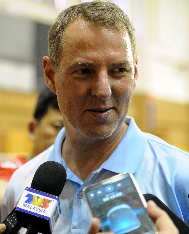 BAM technical director Morten Frost Hansen at the Juara Stadium in Bukit Kiara April 15, 2015, speak to the media at the start of selection for the SEA Games in Singapore in June and Sudirman Cup in Dongguan, in China, in May. fotoBERNAMA