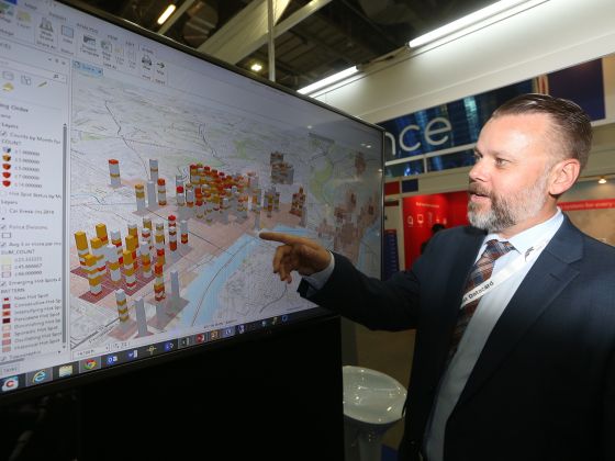 Esri Global Law Enforcement Industry Manager John Beck at Marina Bay Sands on April 15, 2015. u00e2u20acu201d TODAY pic