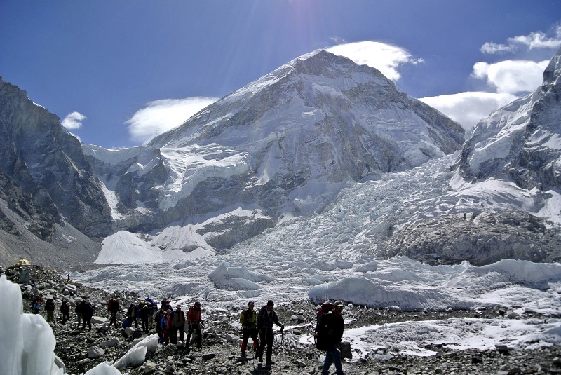Climbers walk towards their helicopter (not seen) after their Mount Everest expeditions were cancelled, in Solukhumbu district, Nepal, in this file picture taken April 27, 2014. u00e2u20acu201d Reuters pic