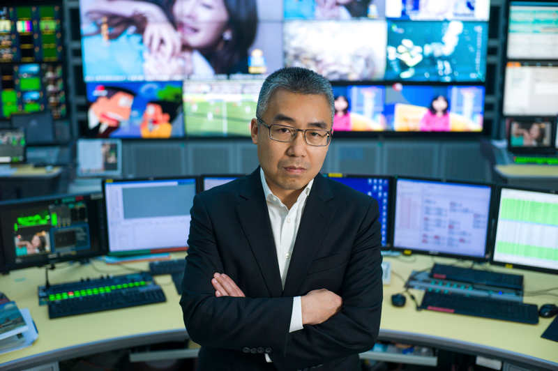 Li Ruigang, a China Media Capital executive who helped set up Oriental Dreamworks, the joint venture working on 'Kung Fu Panda 3,' in Shanghai, January 15, 2015. u00e2u20acu201d Picture by Tim Franco/New York Times