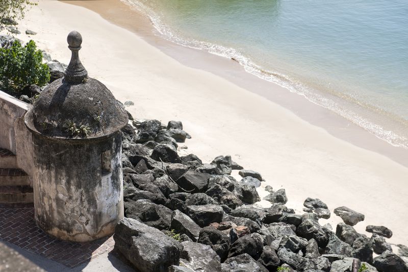 A guard post at the Puerta de San Juan entrance, in San Juan, Puerto Rico. u00e2u20acu2022 Picture by Robert Rausch/The New York Times