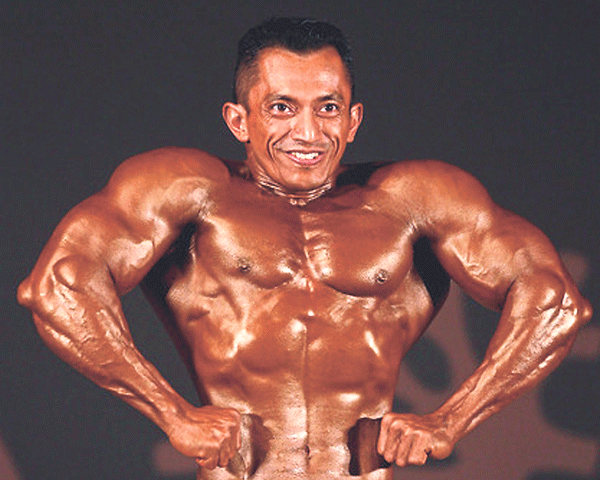 Sazali has a record 10 Mr Universe titles to his name. u00e2u20acu201d File pic