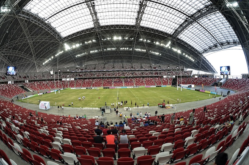 A general view of the new sports hub national stadium in Singapore on June 21, 2014 during the international rugby 10s tournament. u00e2u20acu201du00c2u00a0AFP pic