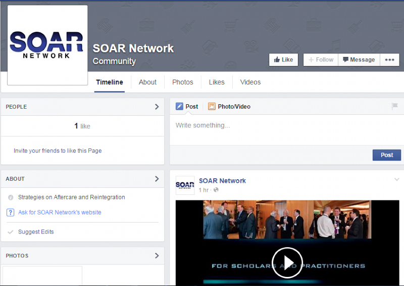 Screengrab of the newly launched Facebook page of the Strategies on Aftercare and Reintegration (SOAR) Network, which aims to encourage sharing of best practices worldwide to counter terrorism. u00e2u20acu201d TODAY pic