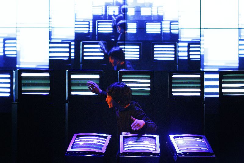 Japanese musician and artist Ei Wada, who uses unconventional instruments and new scenic experiences under the banner Sonar+D, digitally transforming the cultural industries to bring together creativity and technology. u00c2u00a9AFP PHOTO / QUIQUE GARCIA