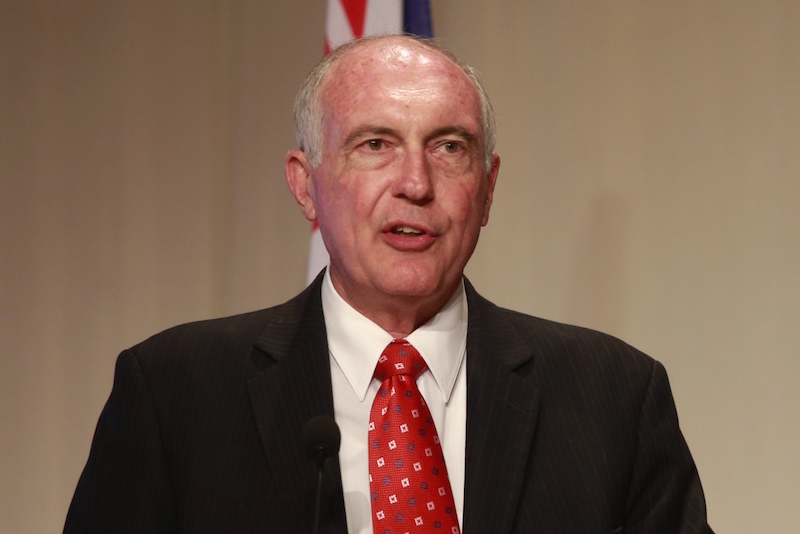 Australian Deputy Prime Minister Warren Truss addresses a news conference on the search for flight MH370 in Kuala Lumpur April 16, 2015. u00e2u20acu201d Picture by Saw Siow Feng