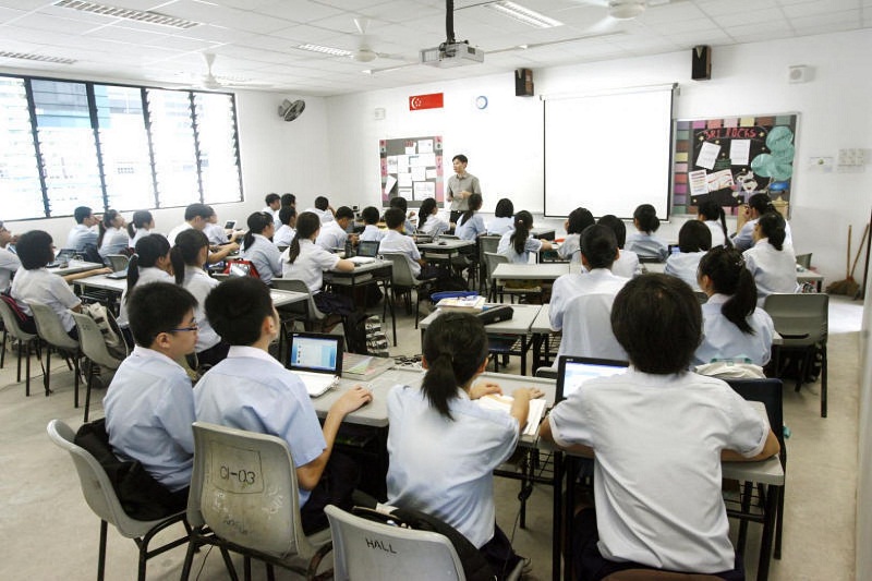 Secondary school students being taught in a classroom. u00e2u20acu201d TODAY pic