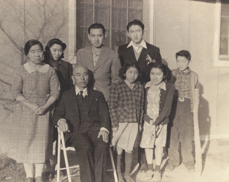 A family photo of The Fuchigami family during their detainment at Amache Japanese internment camp, one of many set up in the US for people of Japanese descent after the attack on Pearl Harbor. u00e2u20acu201d NYT pic