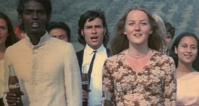 An undated handout screen grab from a Coca-Cola advertisement.  u00e2u20acu201d NYT pic