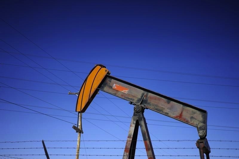 An oil well pump jack is seen at an oil field supply yard near Denver, Colorado February 2, 2015. u00e2u20acu201du00c2u00a0Reuters pic