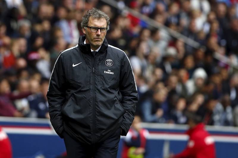 Paris Saint-Germain's coach Laurent Blanc reacts during their French Ligue 1 match against Lille at Parc des Princes stadium in Paris, France, April 25, 2015. u00e2u20acu201d Reuters pic
