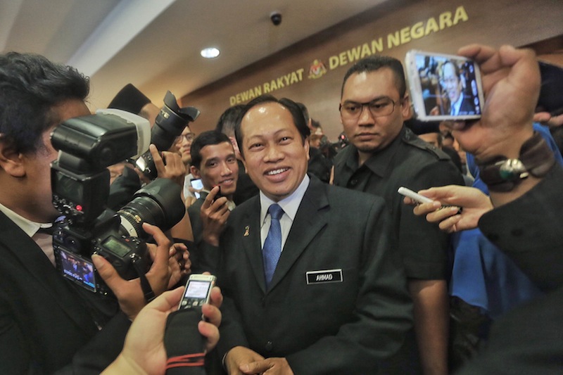 Ahmad Maslan parliament, May 21, 2015. u00e2u20acu201d Picture by Saw Siow Feng