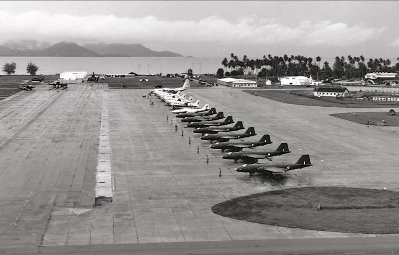 The Flight Line in early 1960s at the RAAF Butterworth. — Picture courtesy of RAAF
