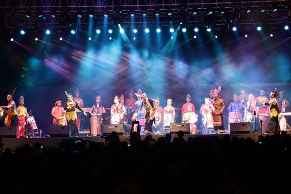 File picture shows a presentation on Day 3 of the Rainforest World Music Festival 2014 at the Sarawak Cultural Village, Kuching. — TheHive.Asia pic