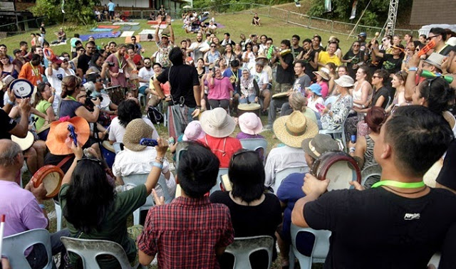 File picture shows a music workshop held on the first day of the Rainforest World Music Festival 2014 at the Sarawak Cultural Village, Kuching. u00e2u20acu201d TheHive.Asia pic