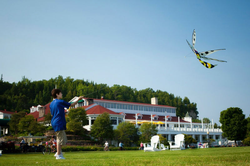 Mission Point, the second-largest resort in Mackinac Island, Michigan. Motor vehicles are banned on Mackinac, making traffic-free biking is one of many draws on this timeless resort island. — Mission Point Resort /The New York Times pic