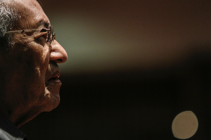 Former Prime Minister, Tun Dr Mahathir Mohamad delivers his speech at the Perdana Leadership Foundation in Putrajaya, May 18, 2015. u00e2u20acu201d Picture by Yusof Mat Isa 