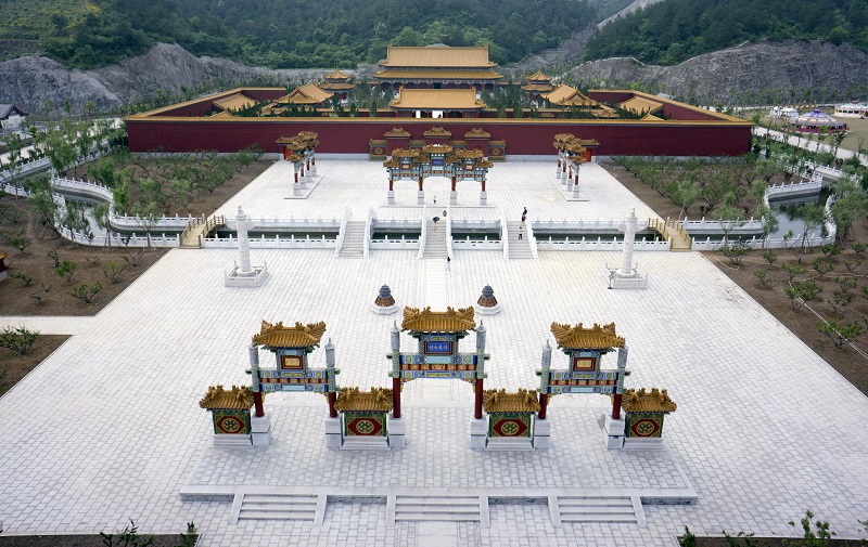 A view shows tourists visiting a newly-built full-scale replica of the Old Summer Palace, also known as Yuanmingyuan, in Dongyang, Zhejiang province, China, May 10, 2015. u00e2u20acu201d Reuters pic