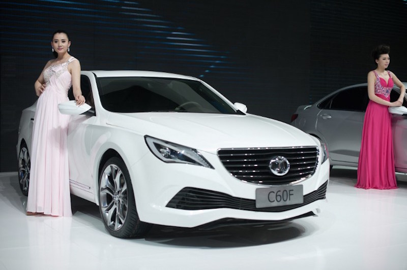 A BAIC u00e2u20acu02dcC60Fu00e2u20acu2122 concept car is displayed at the Auto China 2012 car show in Beijing April 26, 2012. u00e2u20acu201d AFP pic