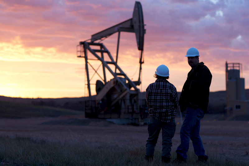 An oil well at sunrise in the Bakken oil fields near Sidney, Montana in November 2014. u00e2u20acu201d Reuters pic 