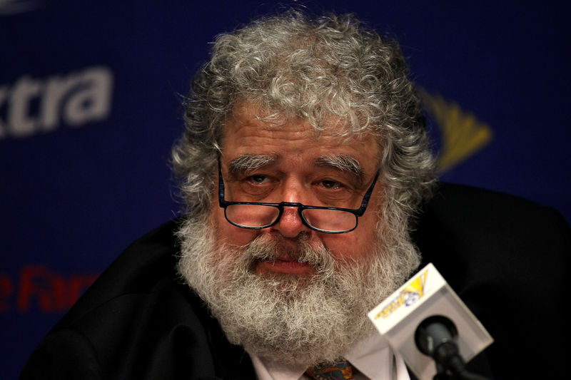 Chuck Blazer gives a press conference for the 2011 CONCACAF Gold Championship at the Rose Bowl on June 25, 2011 in Pasadena. u00e2u20acu201d AFP pic