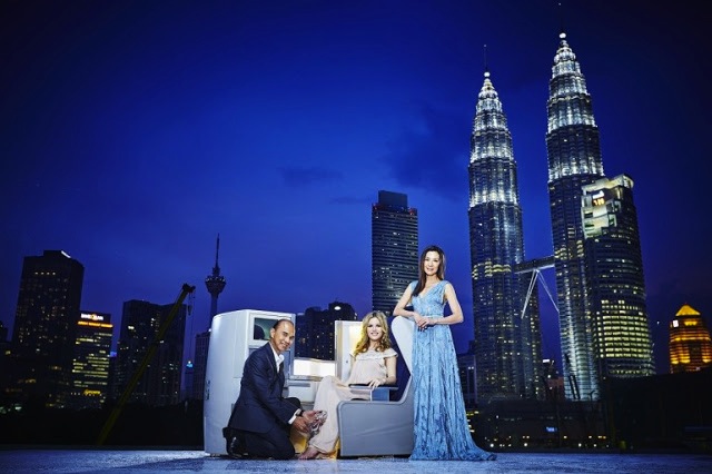 Jimmy Choo, Georgia May Jagger and Michelle Yeoh, graced the campaign image for the launch of British Airwaysu00e2u20acu2122 flights to Malaysia.u00c2u00a0u00e2u20acu201d The Hive Asia pic