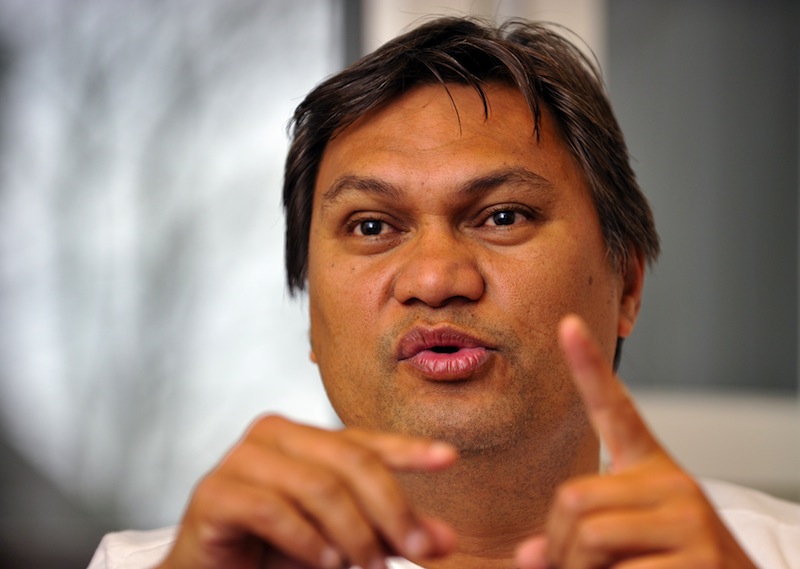 Oceanian football chief and FIFA vice president Reynald Temarii looks on during an interview with AFP on November 18, 2010 in Zurich.u00c2u00a0u00e2u20acu201d AFP pic