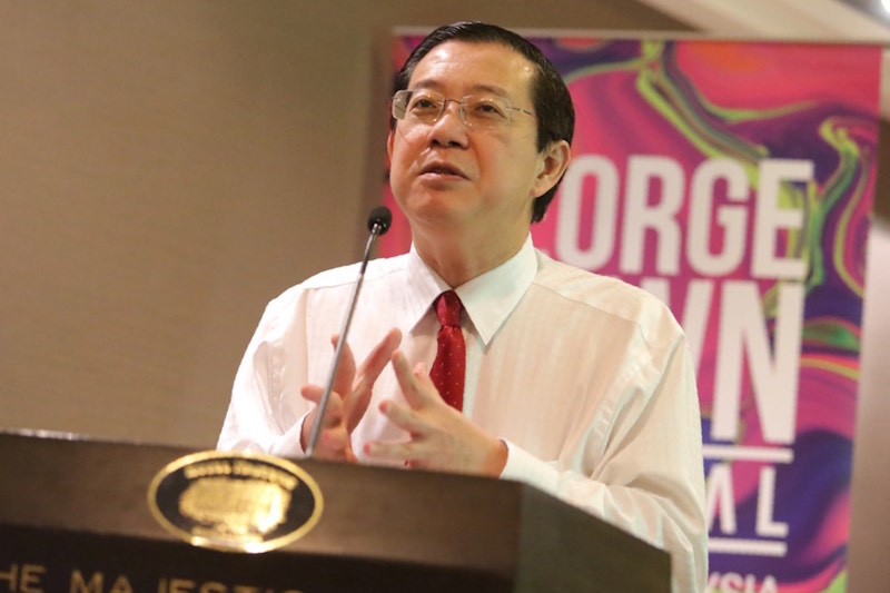 Penang Chief Minister Lim Guan Eng delivers a speech at the George Town Festival 2015 press conference, Majestic Hotel, Kuala Lumpur on May 18, 2015. u00e2u20acu201d Picture by Choo Choo May