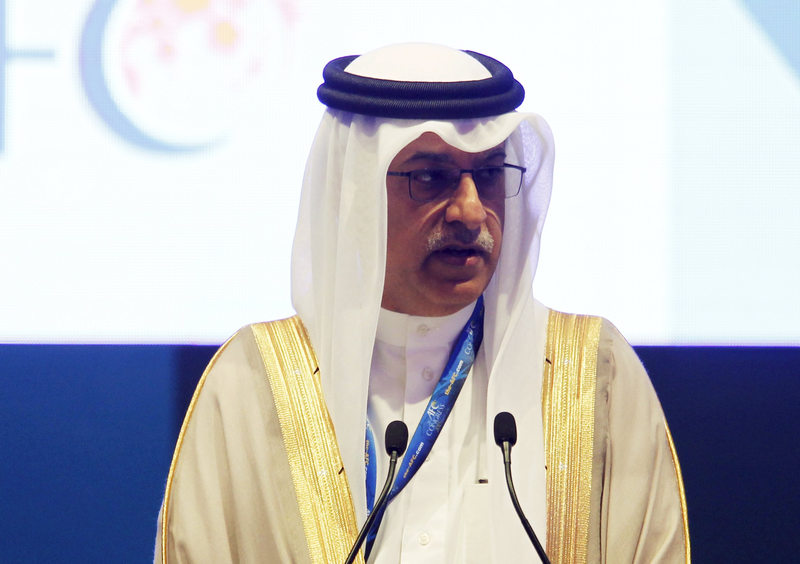 AFC president Shaikh Salman bin Ebrahim al Khalifa speaks at the 26th Asian Football Confederation Congress in Manama, Bahrain April 30, 2015. u00e2u20acu201d Reuters pic