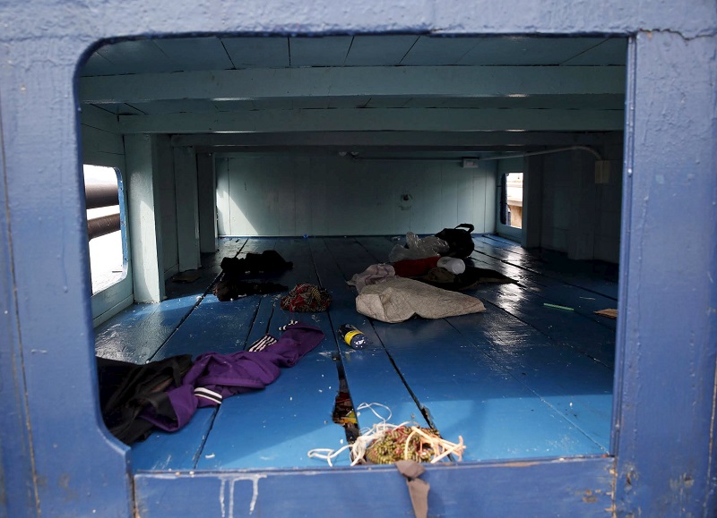 Living quarters on a boat that carried Rohingya migrants for three months is seen at Langkawi island, in the Malaysiau00e2u20acu2122s northern state of Kedah, Malaysia, May 12, 2015. u00e2u20acu201d Reuters pic