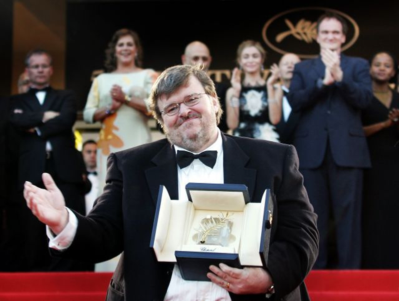 Michael Moore took the top prize at Cannes in 2004 for his documentary 'Fahrenheit 9/11.'